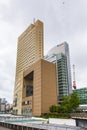 Office building, hotel building and Ooka River